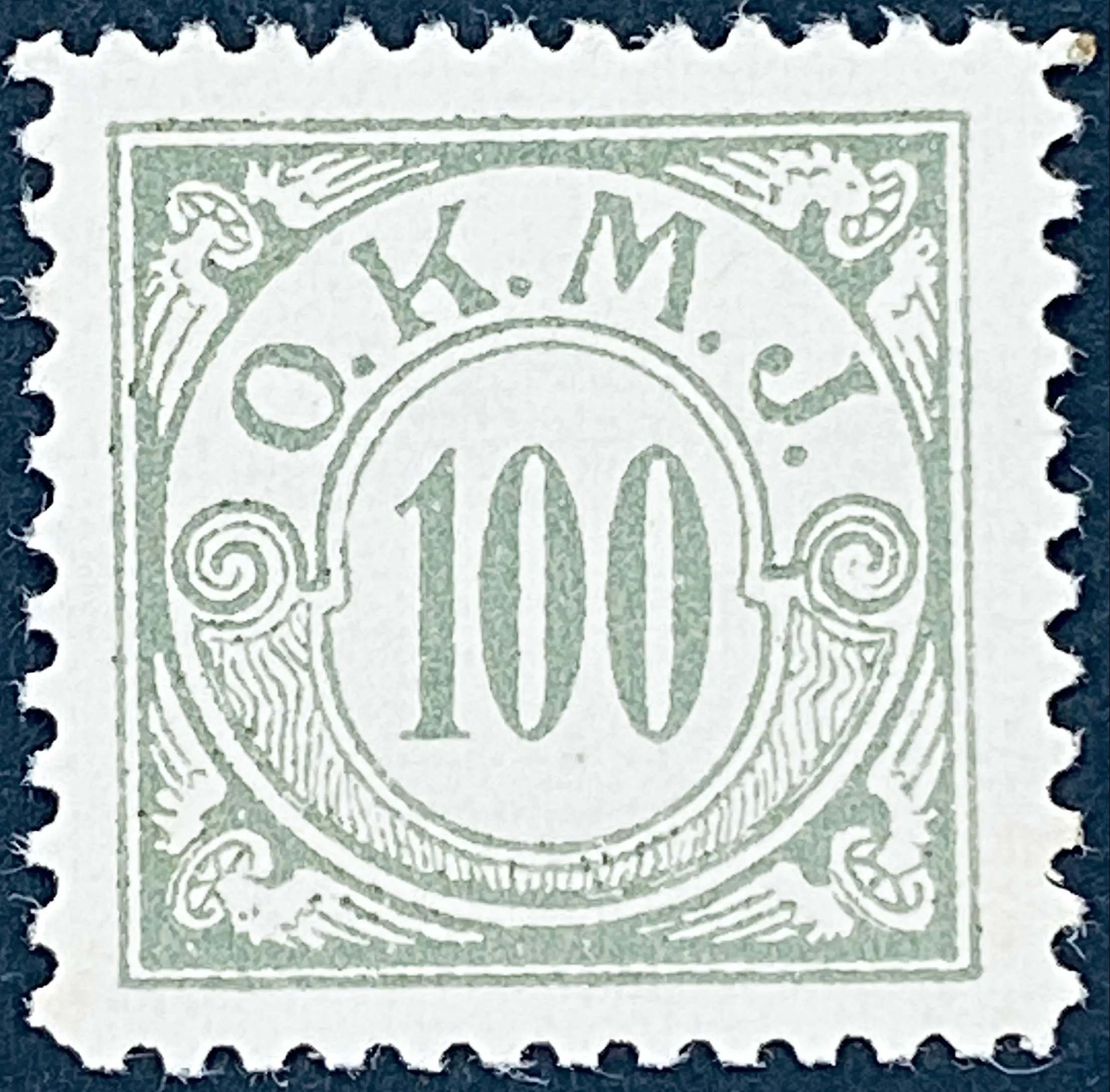 OKMJ F20 - 100 Øre - Grå. OKMJ F20 - 100 Øre - Grå.