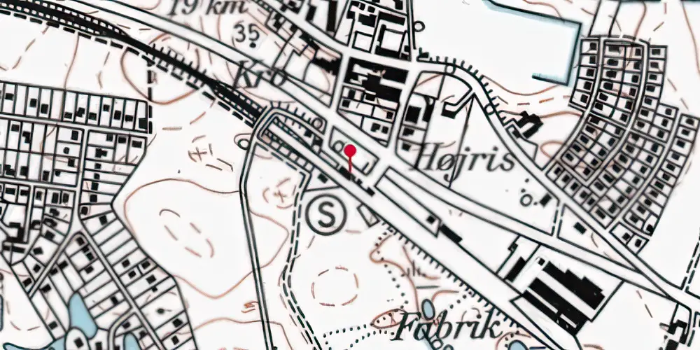 Historisk kort over Måløv Station Historisk kort over Måløv Station