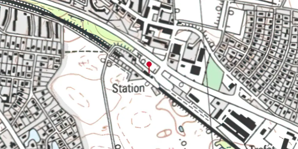 Historisk kort over Måløv Station Historisk kort over Måløv Station