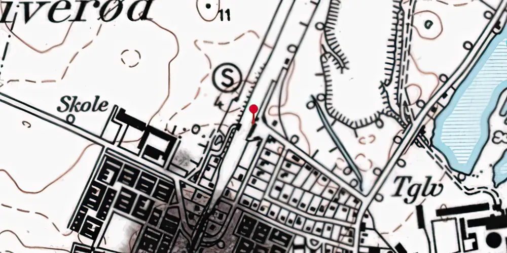 Historisk kort over Nivå Station