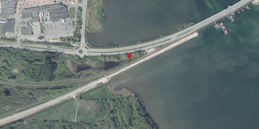 Historisk kort over Nykøbing Falster Vest Teknisk Station
