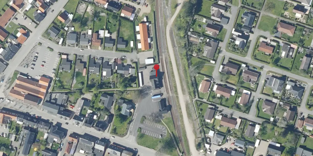 Historisk kort over Oksbøl Station