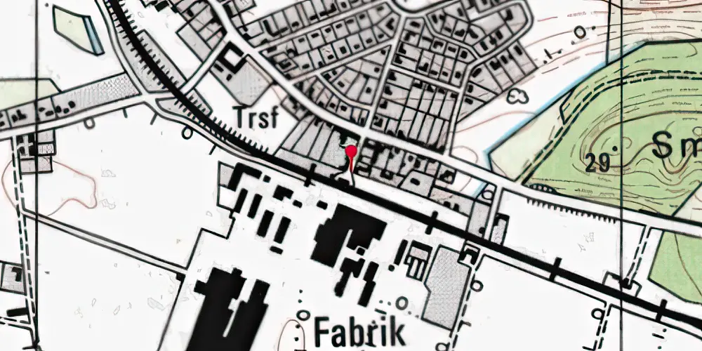 Historisk kort over Pindstrup Station Historisk kort over Pindstrup Station