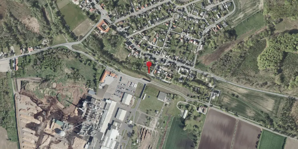 Historisk kort over Pindstrup Station Historisk kort over Pindstrup Station