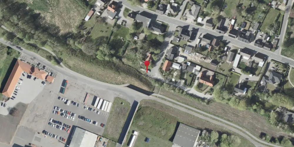 Historisk kort over Pindstrup Station Historisk kort over Pindstrup Station