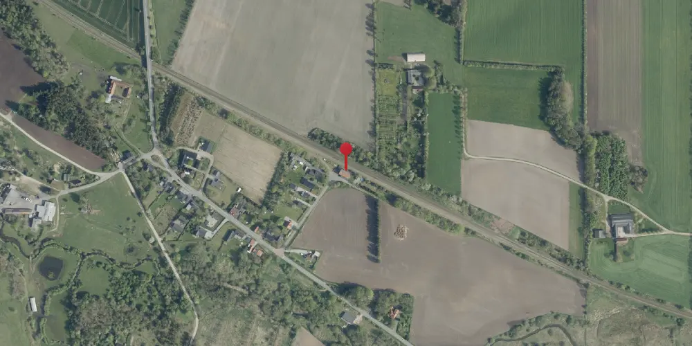 Historisk kort over Ravnstrup Station