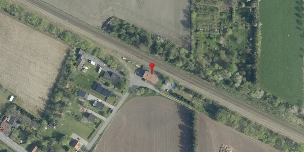 Historisk kort over Ravnstrup Station