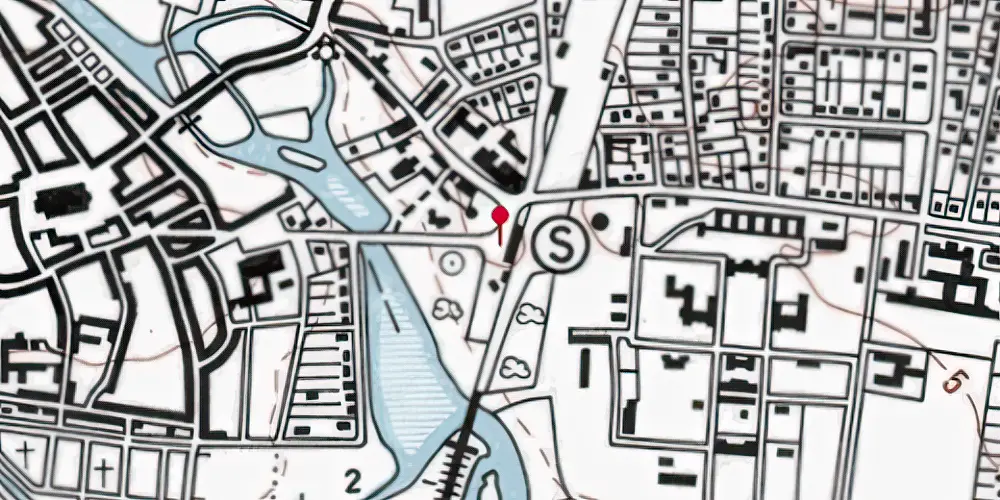 Historisk kort over Ribe Station