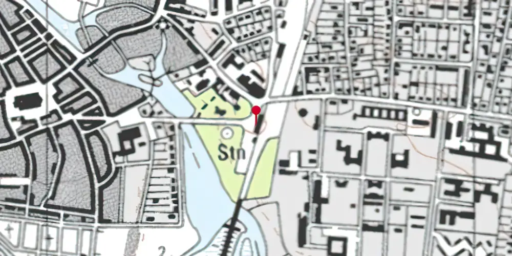 Historisk kort over Ribe Station