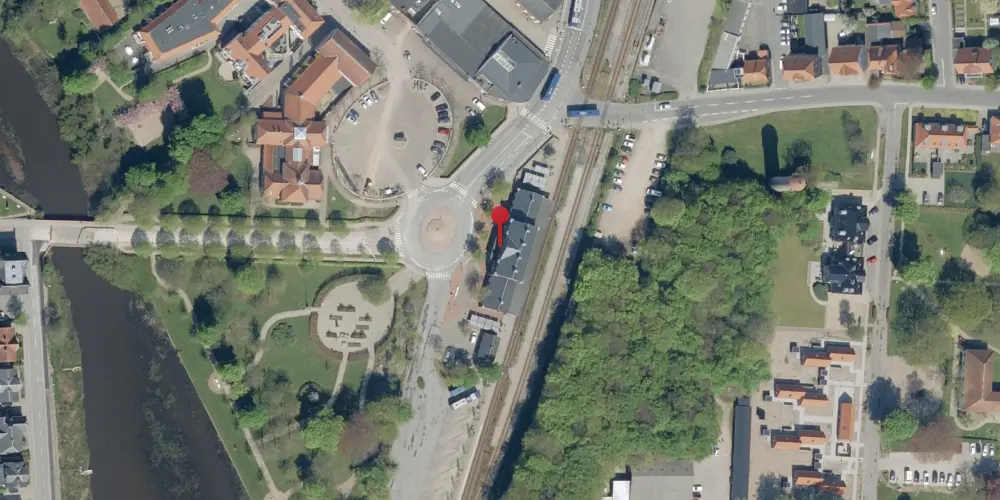 Historisk kort over Ribe Station