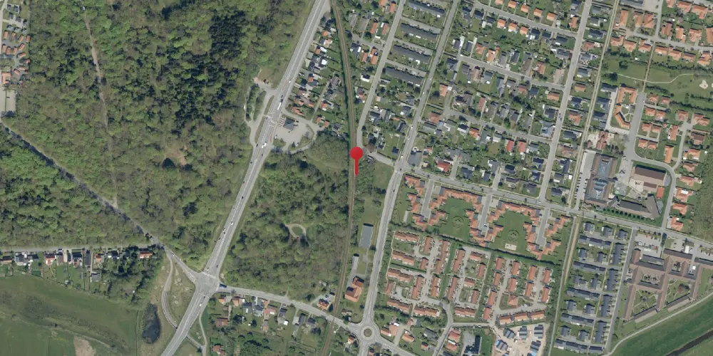 Historisk kort over Ribe Nørremark Trinbræt