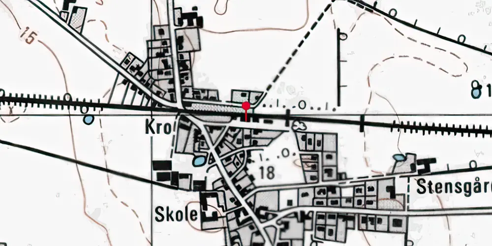 Historisk kort over Hyllinge Station Historisk kort over Hyllinge Station