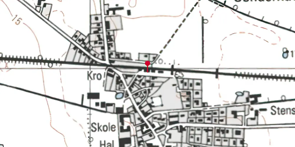 Historisk kort over Hyllinge Station Historisk kort over Hyllinge Station