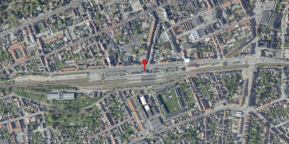 Historisk kort over Silkeborg Station Historisk kort over Silkeborg Station