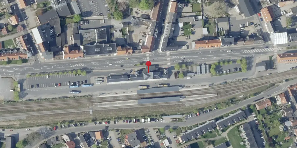 Historisk kort over Silkeborg Station Historisk kort over Silkeborg Station