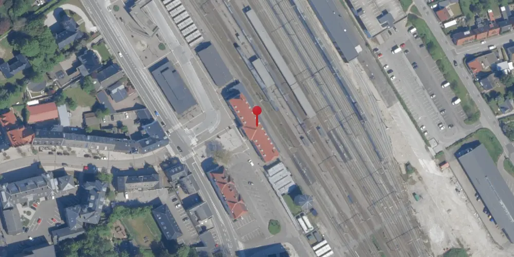 Historisk kort over Næstved Station