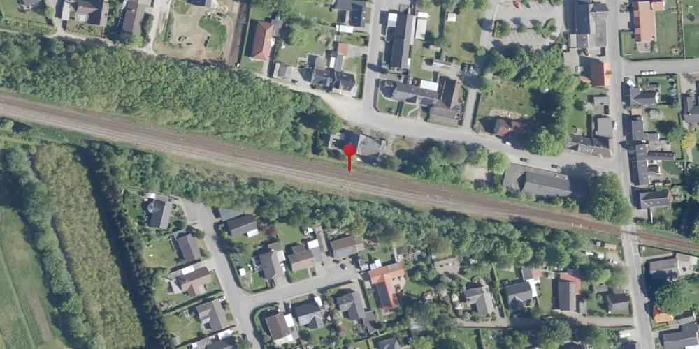 Historisk kort over Skibbild Teknisk Station Historisk kort over Skibbild Teknisk Station
