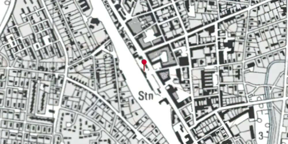 Historisk kort over Skjern Station Historisk kort over Skjern Station