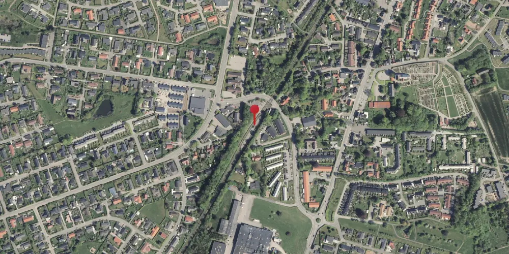 Historisk kort over Skødstrup Trinbræt [1979-2016]