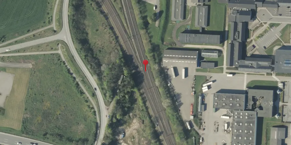 Historisk kort over Snoghøj Teknisk Station Historisk kort over Snoghøj Teknisk Station