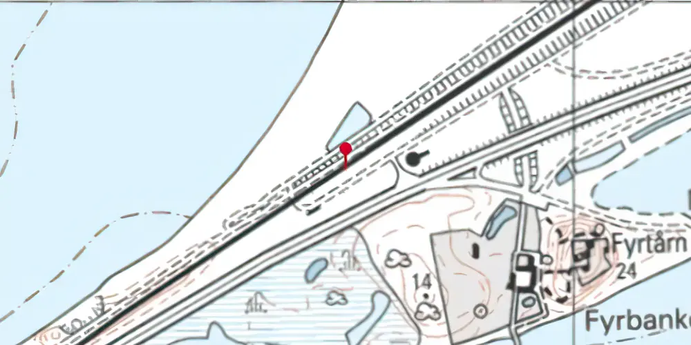 Historisk kort over Sprogø Teknisk Station Historisk kort over Sprogø Teknisk Station