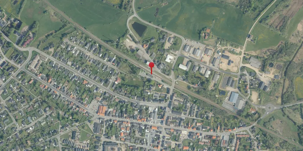 Historisk kort over Stoholm Station Historisk kort over Stoholm Station