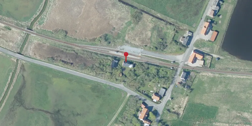 Historisk kort over Strande Station Historisk kort over Strande Station