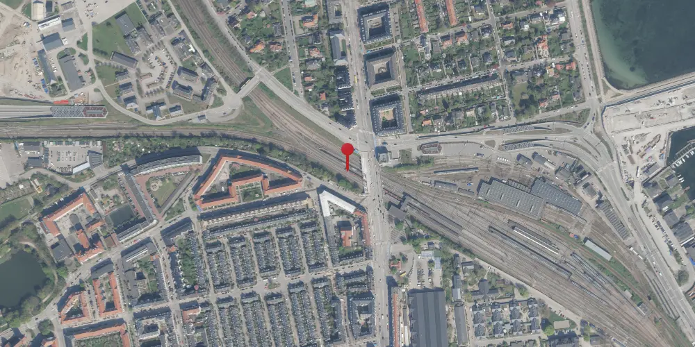Historisk kort over Svanemøllen Station [1934-1973]