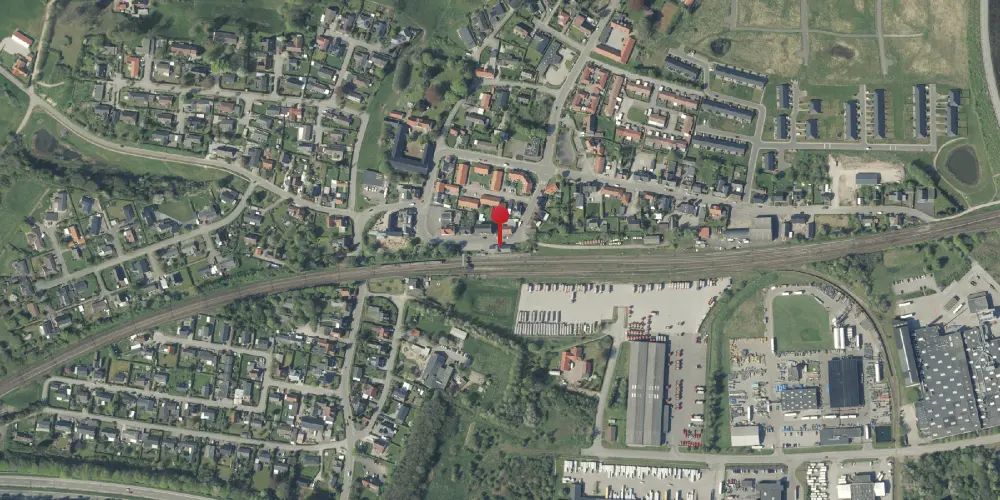 Historisk kort over Taulov Station Historisk kort over Taulov Station