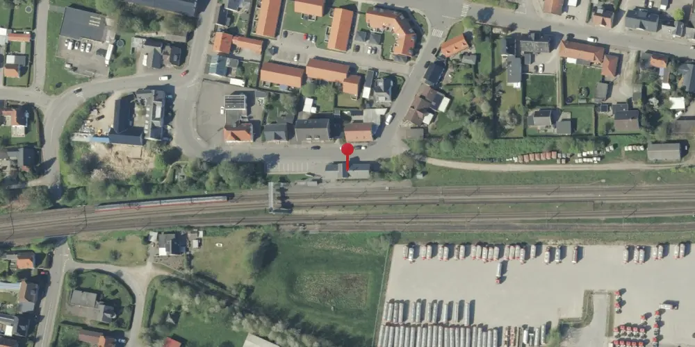 Historisk kort over Taulov Station Historisk kort over Taulov Station