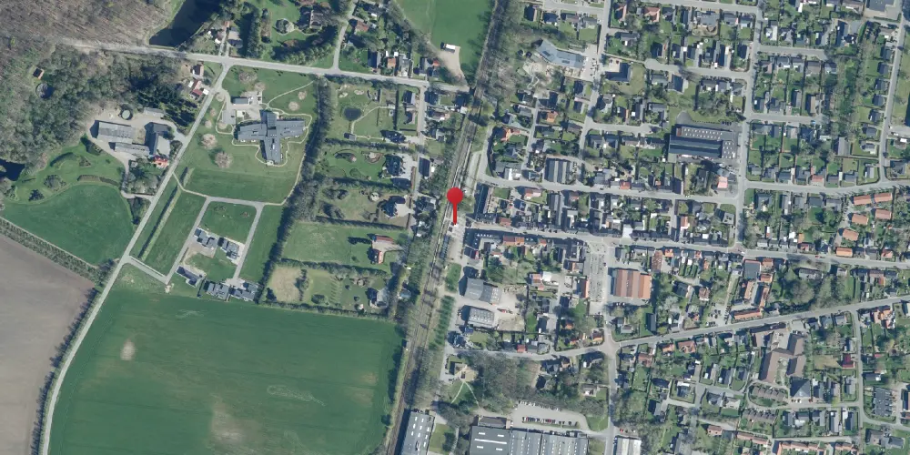 Historisk kort over Tistrup Trinbræt Historisk kort over Tistrup Trinbræt