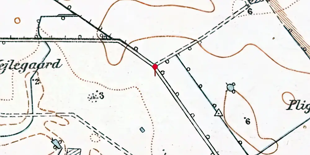 Historisk kort over Vallensbæk S-togsstation Historisk kort over Vallensbæk S-togsstation