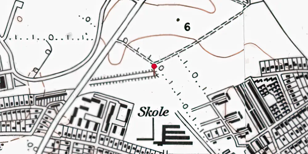 Historisk kort over Vallensbæk S-togsstation Historisk kort over Vallensbæk S-togsstation