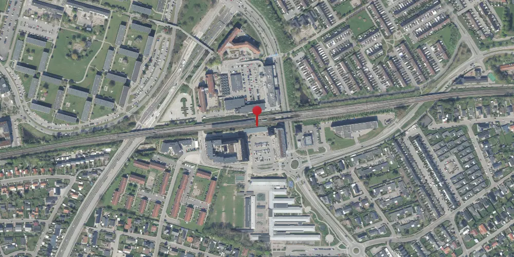 Historisk kort over Vallensbæk S-togsstation Historisk kort over Vallensbæk S-togsstation
