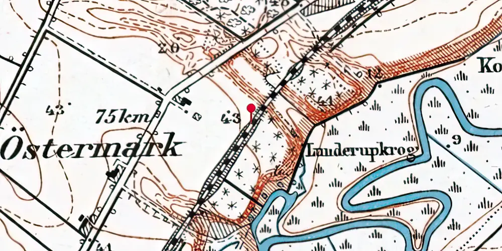 Historisk kort over Varde Nord Trinbræt Historisk kort over Varde Nord Trinbræt