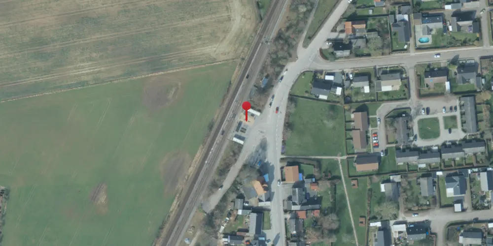 Historisk kort over Regstrup Trinbræt