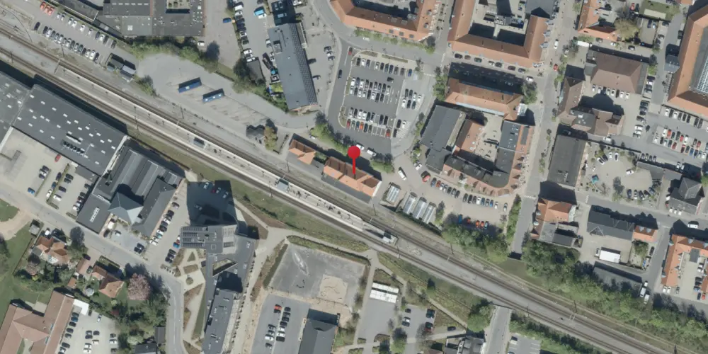 Historisk kort over Vejen Station