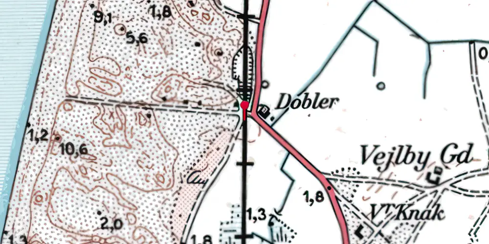 Historisk kort over Vejlby Nord Trinbræt Historisk kort over Vejlby Nord Trinbræt