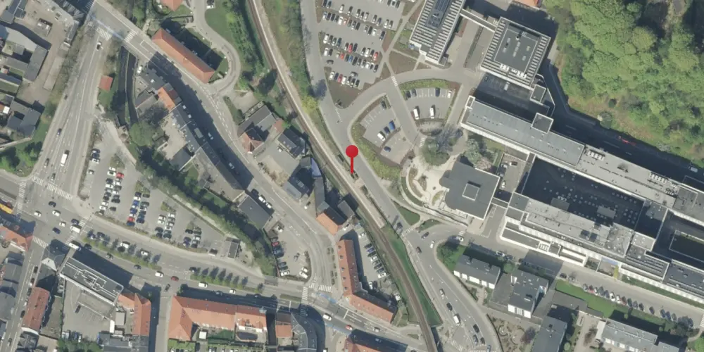 Historisk kort over Vejle Sygehus Trinbræt Historisk kort over Vejle Sygehus Trinbræt