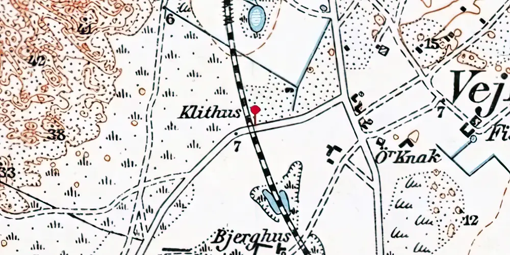 Historisk kort over Victoria Street Trinbræt Historisk kort over Victoria Street Trinbræt