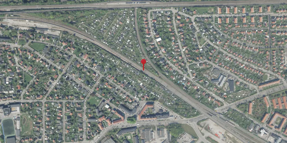 Historisk kort over Vigerslev (Nord Vest) Teknisk Station Historisk kort over Vigerslev (Nord Vest) Teknisk Station