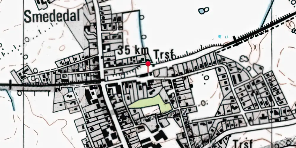Historisk kort over Mørkøv Station