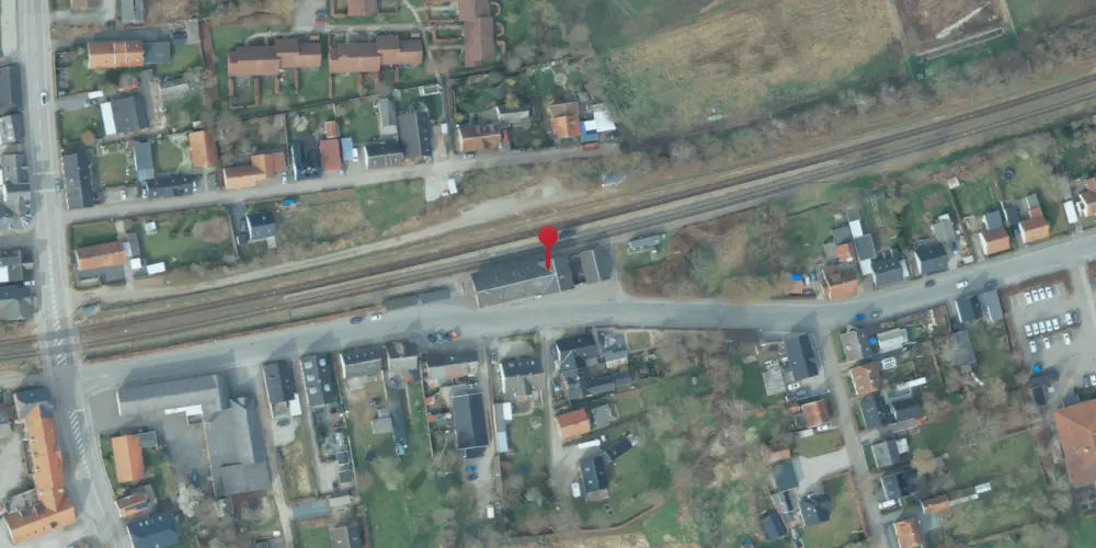 Historisk kort over Mørkøv Station
