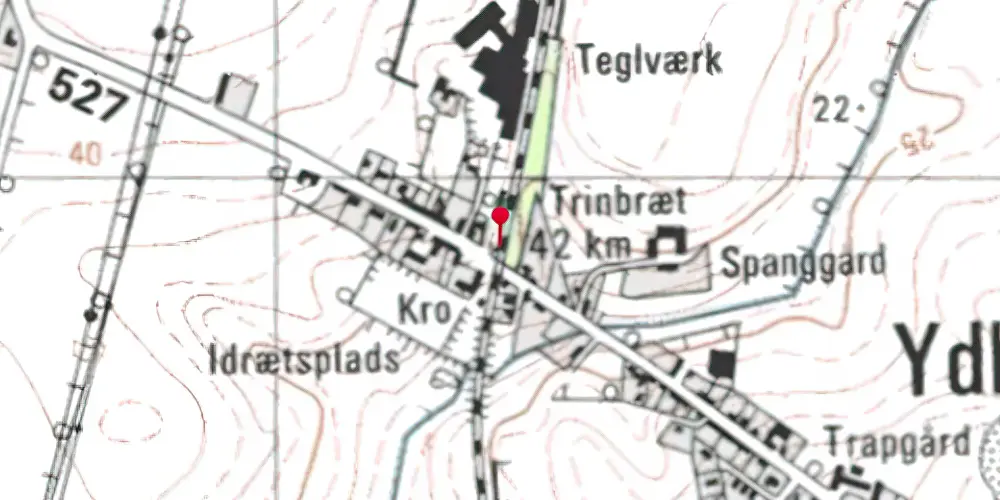 Historisk kort over Ydby Trinbræt Historisk kort over Ydby Trinbræt
