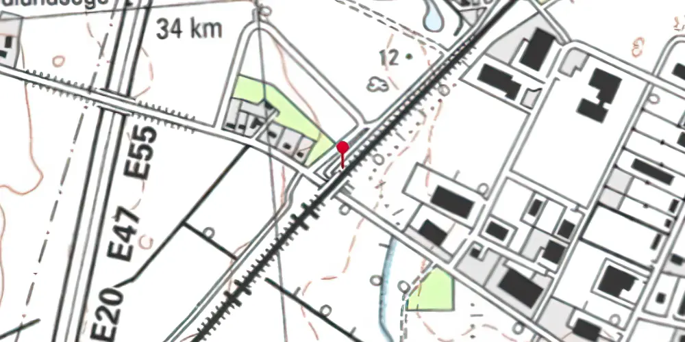 Historisk kort over Ølsemagle Teknisk Station Historisk kort over Ølsemagle Teknisk Station