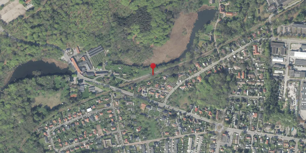 Historisk kort over Ørholm Holdeplads