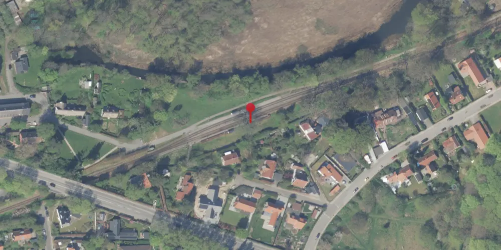 Historisk kort over Ørholm Holdeplads