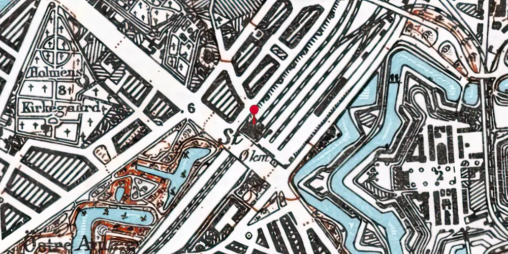 Historisk kort over Østerport Station Historisk kort over Østerport Station