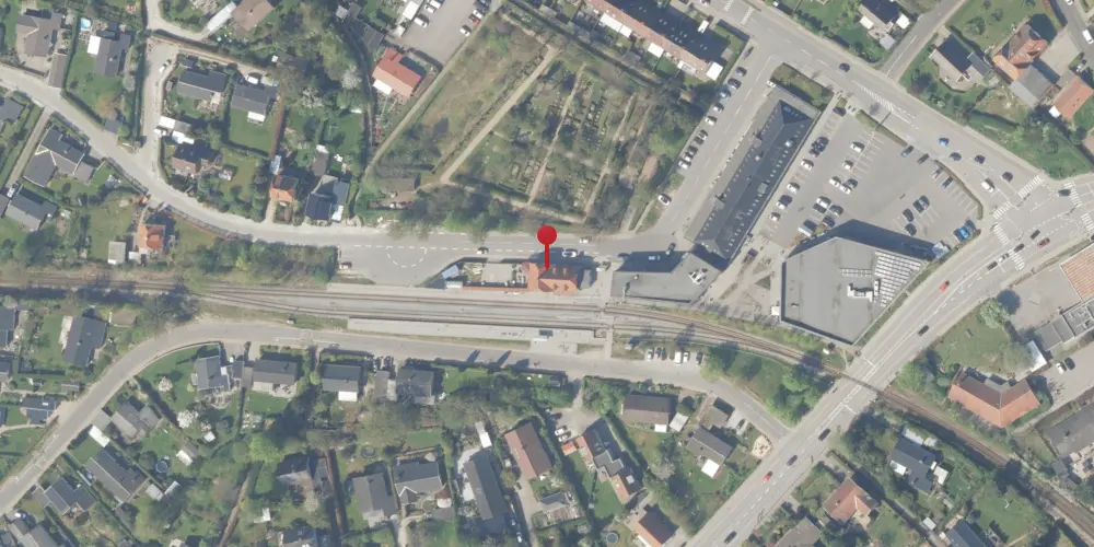 Historisk kort over Ålsgårde Station Historisk kort over Ålsgårde Station