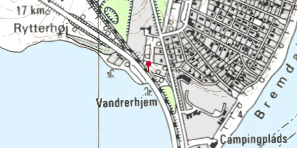 Historisk kort over Bremdal Trinbræt (uofficielt) Historisk kort over Bremdal Trinbræt (uofficielt)